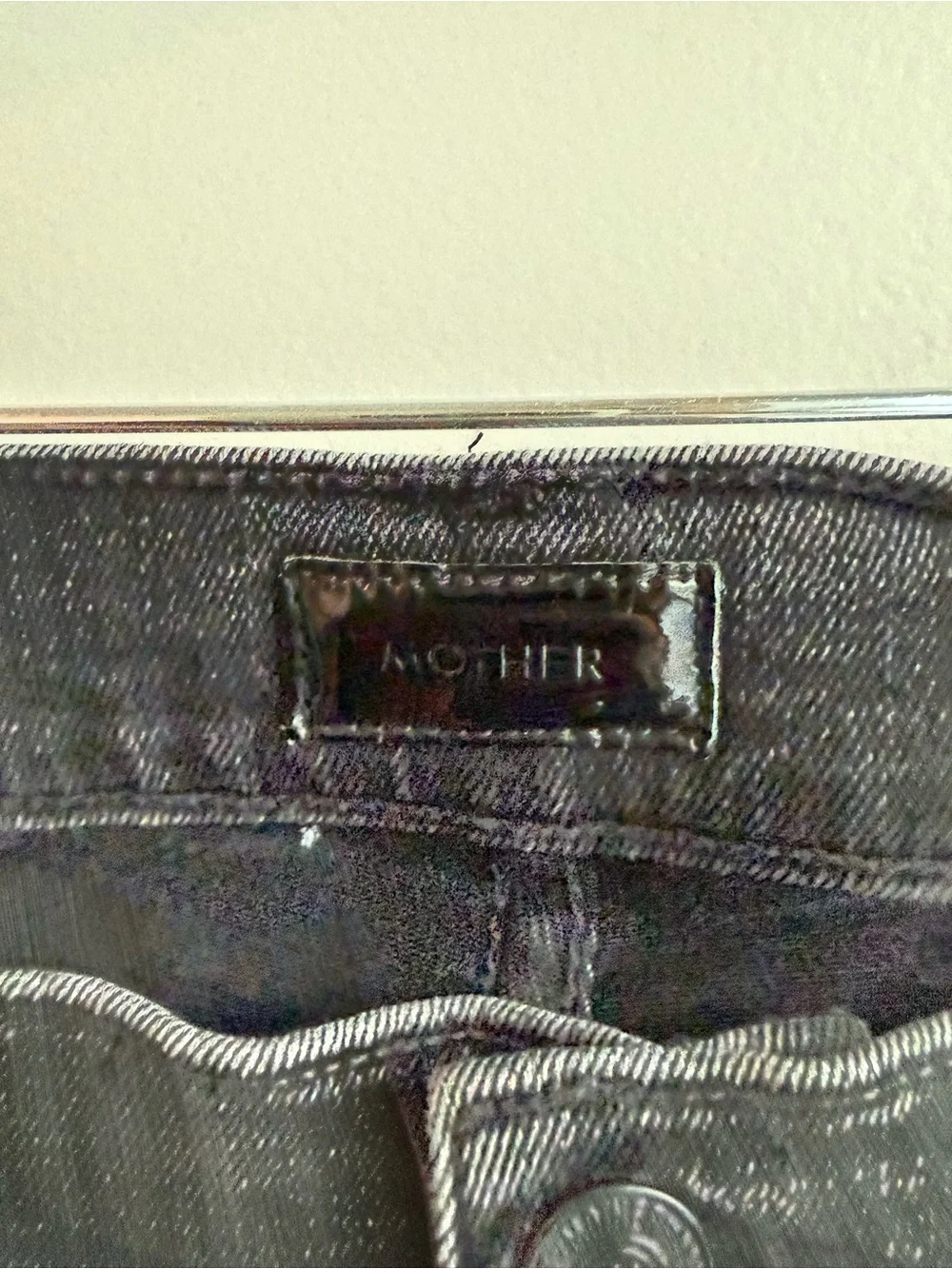 Mother the Weekender Fray in Night Shadow size 30 Flare Raw Hem Casual